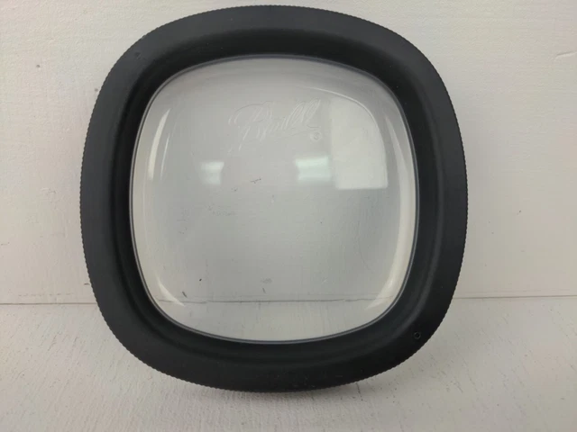 Ball Freezer Jar Replacement Lid Plastic Black Clear Square