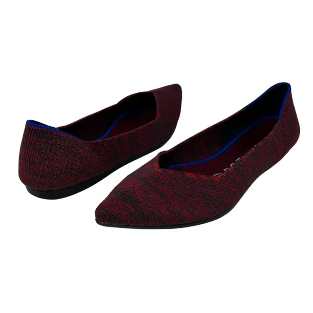 ROTHYS POINT TOE Crimson Heather Red Blue Halo Womens Size 6.5 Slip on ...