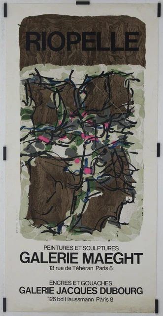 Affiche Originale PALAZUELO - Exposition Galerie MAEGHT 1978 - Rare Et Parfaite
