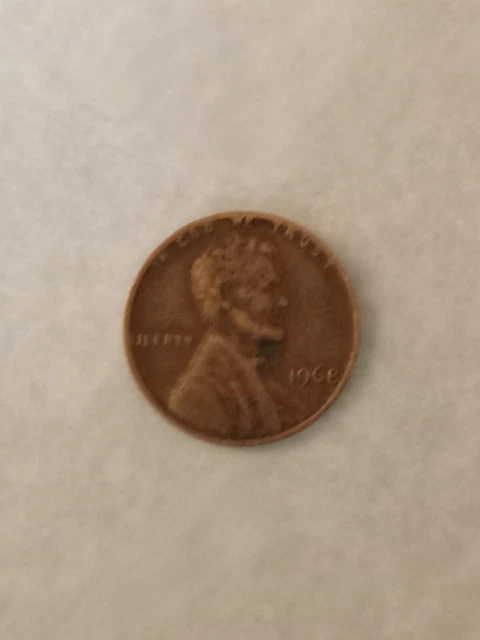 1968 Penny No Mint Mark "L"  On The Rim And In God We Trust On The Rim Error