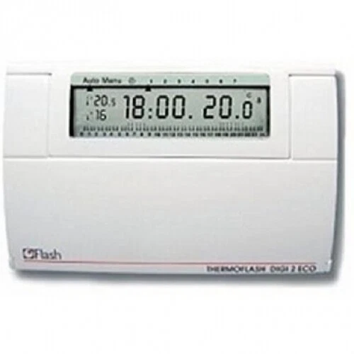 Thermostat Programmable Numérique 2 Eco Blanc Hager 56130 -