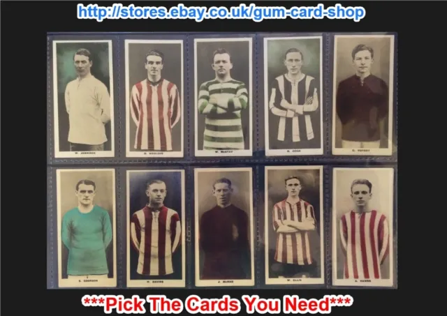 D.c. Thomson - Footballers 1923 (G) *Pick The Cards You Need*