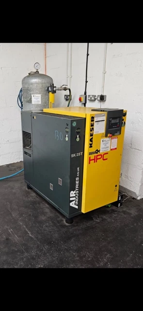 HPC / KAESER SK25T Rotary Screw Compressor + Receiver + Dryer + Filter ...