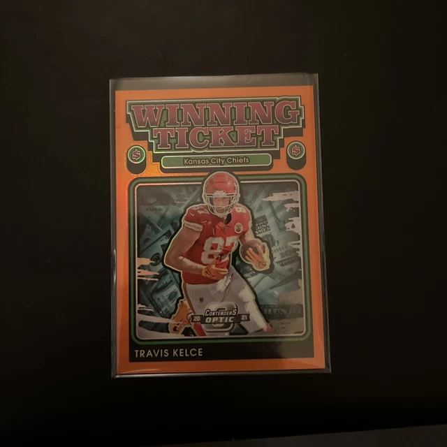 Travis Kelce 2021 Contenders Optic Football Winning Ticket Prizm #WT 32/50 SP