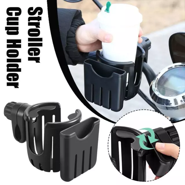 Stroller Cup Holder with Phone Holder Bike Cup Holders 360 Degrees Rotation DE