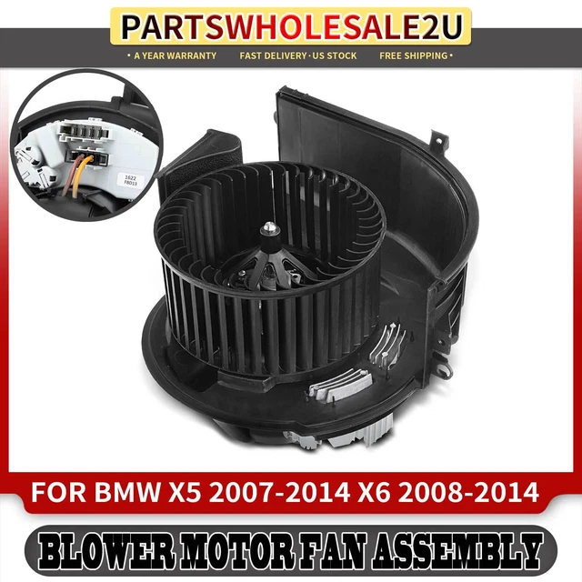 HVAC BLOWER MOTOR Fan Assembly with Resistor & Wheel for BMW X6 X5 E70