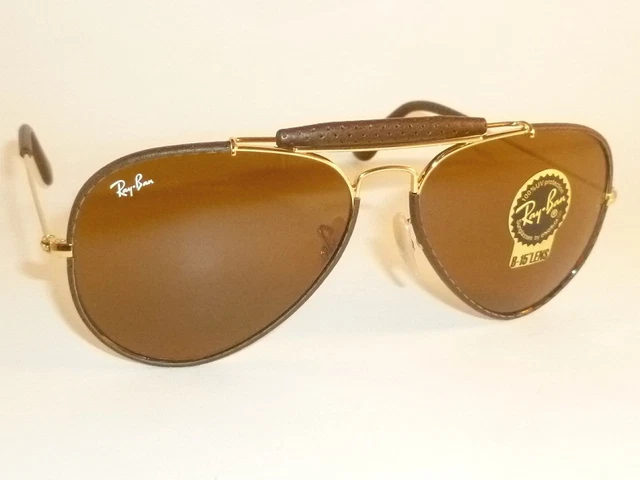 Ray ban aviator cuir online