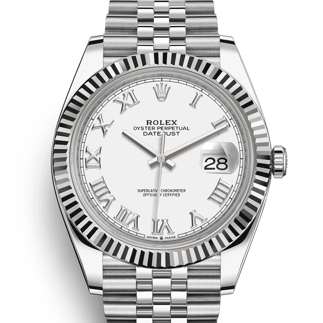 Rolex Datejust 126334 NEW 2023 JUNE White Roman Jubilee Steel 41 mm Rolex Datejust 126334 NEW 2023 JUNE White Roman Jubilee Steel 41 mm