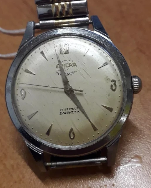 ENICAR SWISS ULTRASONIC 17石 ENISHOCK ENICAR ULTRASONIC 17 JEWELS INCABLOC SWISS WATCH 100/168 P