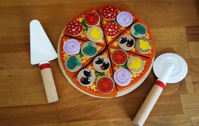 Pizza-Set Playtive Junior Echtholz OVP