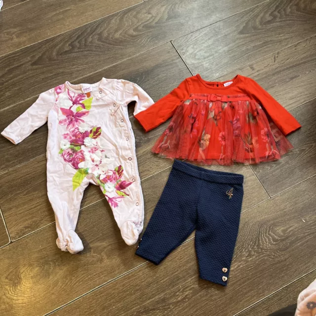 Baby Girls Ted Baker Bundle Age 0-3 Months }#