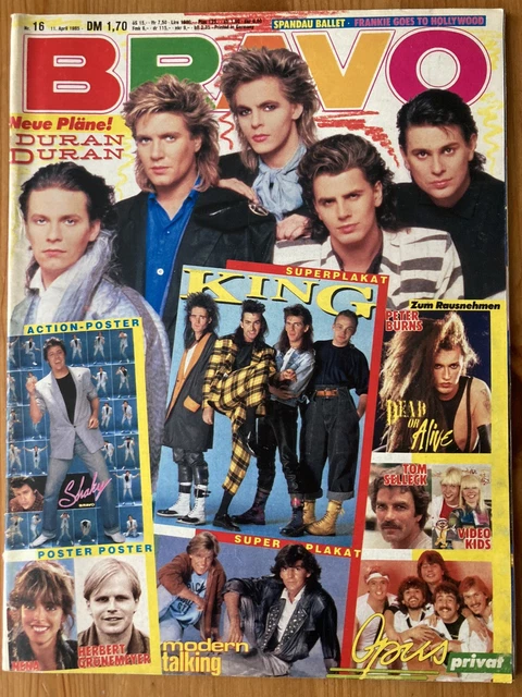 BRAVO-HEFT Nr.16/1985   Modern Talking-Duran Duran-Nena-Herbert Grönemeyer