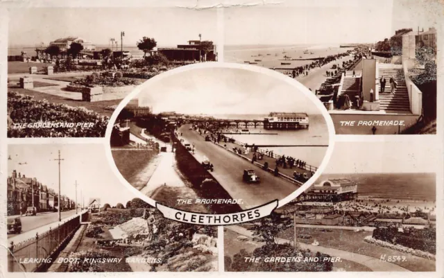 Cleethorpes Lincolnshire Multiview RP Postcard c1953 (E897)