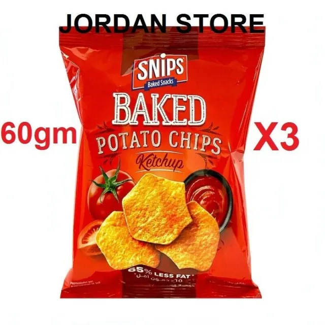 Snips Baked ketchup Chips 60gm X 3 pack HALAL حلال