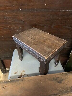 small antique wooden stool 5