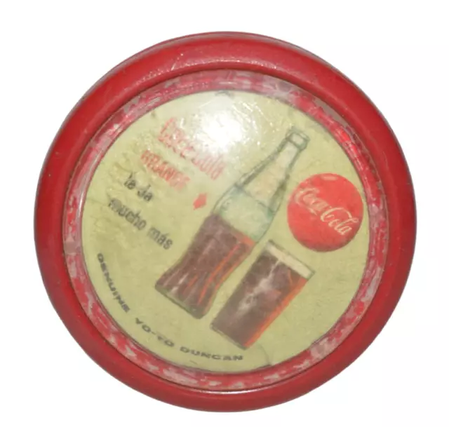 Vintage Very Rare Toy Mexican Genuine Yoyo Coca Cola Duncan 60'S