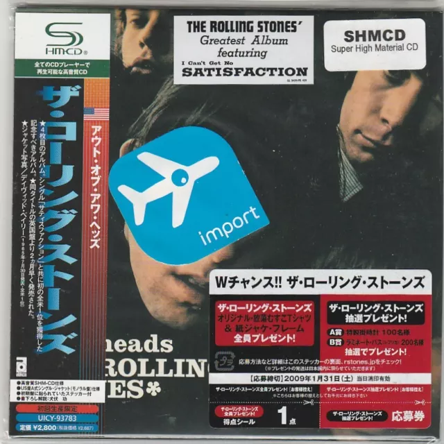 rolling stones - mini cd lp - out of our heads ( shmcd ) japan pressing