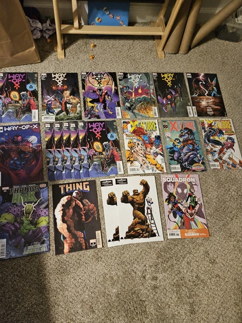 20 Comic Book Lot Marvel Comics Way Of X The Thing Thanos FREE SHIPPING