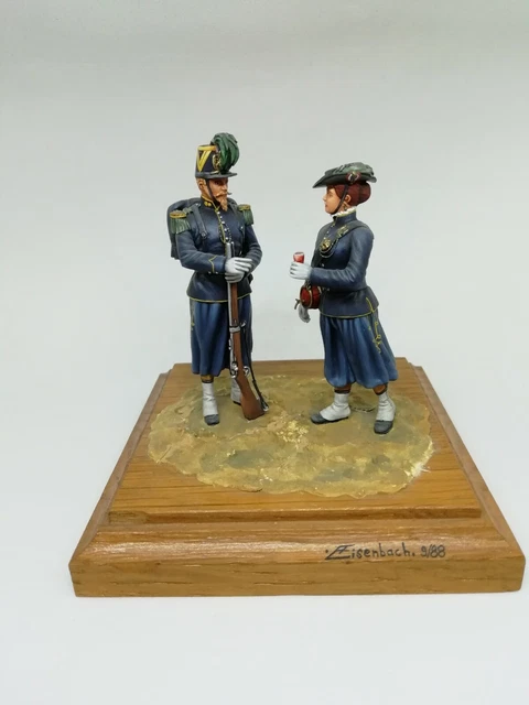 Lot De Figurines En Plomb Peint 54mm - Soldats Anciens - Bon état
