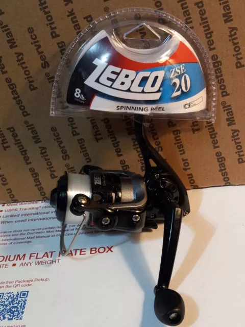new lot of 3 Zebco ZSE 20 Spinning Fishing Reel pre-spooled 8lb test line