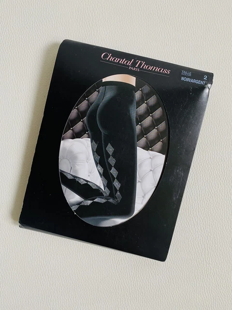 Collant Chantal Thomass - Taille 3 - Noir Avec Motif Corsaire - 20D Et 80D - Neuf Avec étiquettes