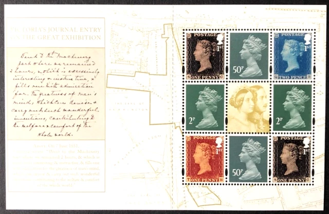 GB 2019 Queen Victoria Bicentenario Prestige Timbro Riquadro 2 ex. DY30, nuovo di zecca