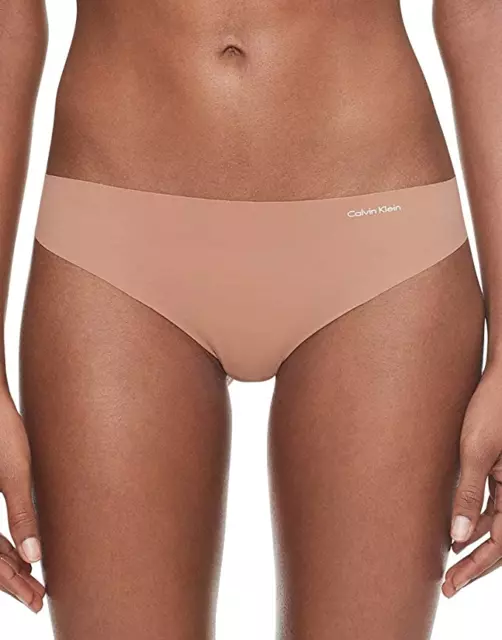 Calvin Klein Women's Invisibles Thong Multipack Panty, Sandalwood, S.