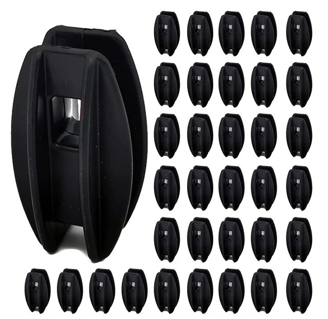 40 Pcs Black Electric Fence Corner Post Insulators for Poly Wire