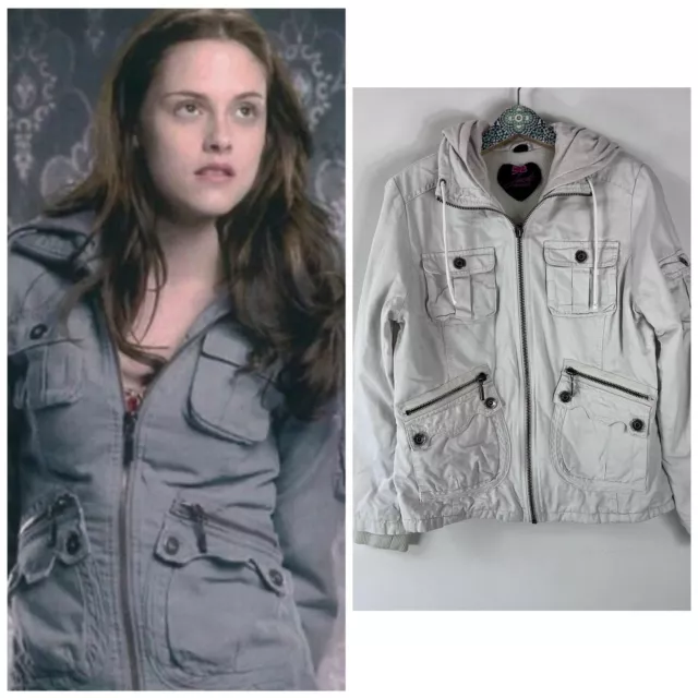 Jack BB Dakota Bella Swan Twilight Jacket Cream Women's Size Large Alt. Color