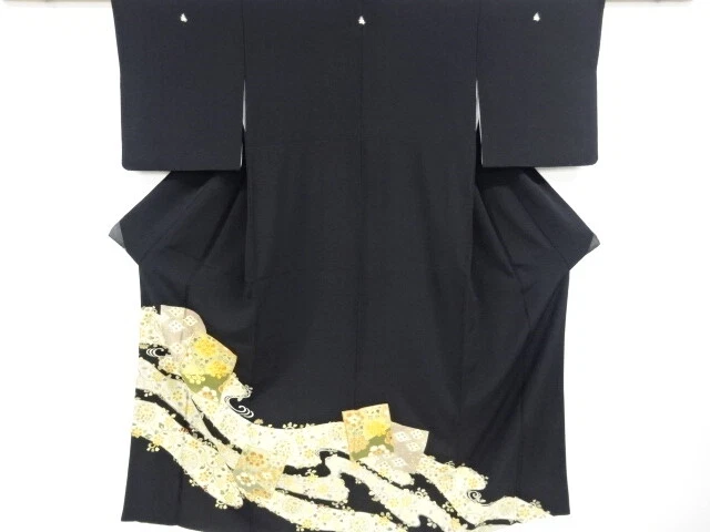 6791091: Japanese Kimono / Vintage Tomesode / Embroidery / Peony & Floral Arabes