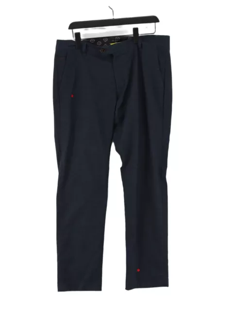 Pantaloni abiti da uomo Ted Baker W 36 cotone blu