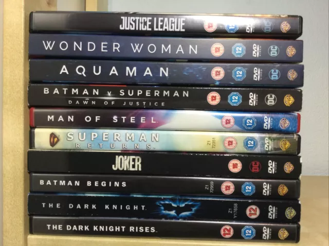 10x DC Movies DVD Bundle DC Universe Collection DCU Super Heroes Justice League