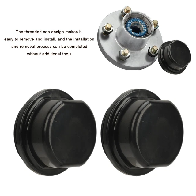 HOT 2PCS TRAILER Hub Bearing Dust Cap 81143 Wheel Hub Dust Cap Cover