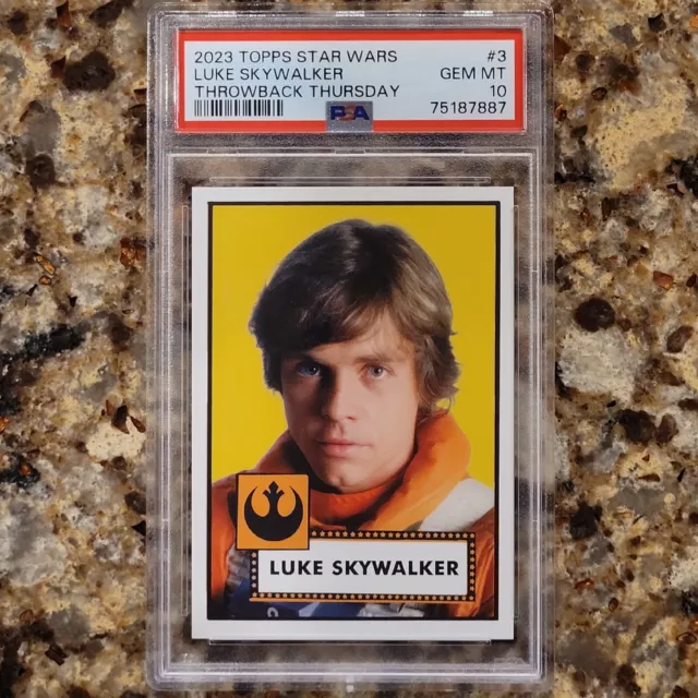 2023 Topps Star Wars Throwback Thursday #3 Luke Skywalker PSA 10 GEM MT