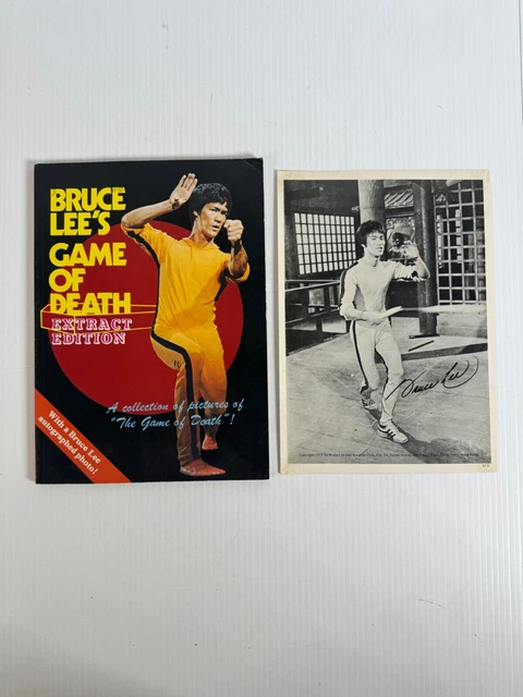 BRUCE LEE MAGAZINE Game of Death extract edition with signed photo 