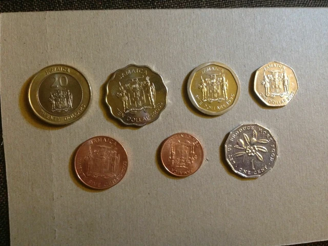 Set Of 7 Coins Jamaica (1991-2006) 1, 10, 25, Cents, 1$, 5$, 20$  (3131814/A4)