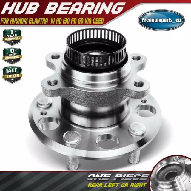 Rear Hub Wheel Bearing w/ ABS ring Assembly for Hyundai i30 Kia Cee'D 527302H000