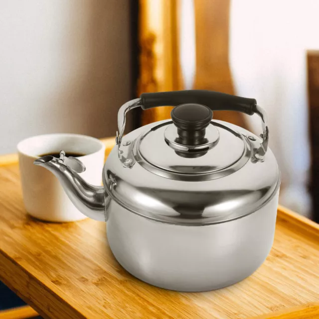 Stainless Steel Kettle Make Tea Camping Whistling Pots Loose Leaf