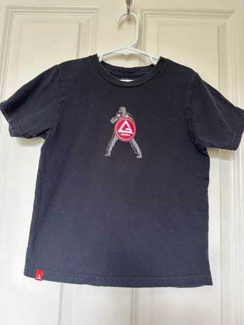 GRACIE BARRA Jiu Jitsu Short Sleeve T-Shirt BLACK Size Youth Small YS