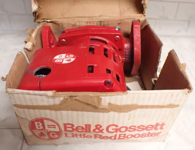 Vintage Bell & Gossett LR-20 Iron Body 106500 Little Red Booster Pump ~ UNUSED