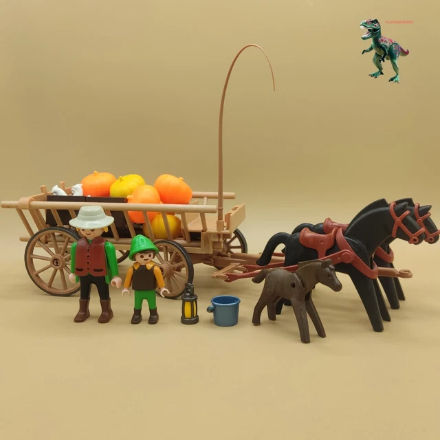 Playmobil femme chariot de course