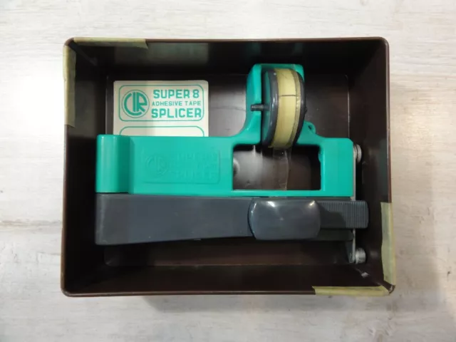 CIR Catazzo Super 8 Cine Film Adhesive Tape Splicer Box, Tape and Manual