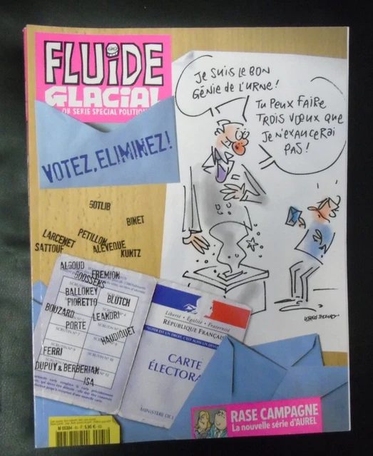 FLUIDE GLACIAL N° 65 Série Or BD Humour Votez Eliminez Aurel Bouzard ...