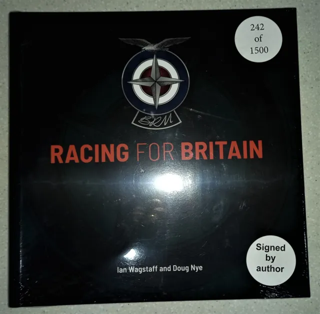 BRM - RACING FOR BRITAIN - Ian Wagstaff & Doug Nye  - NEW & SEALED  ***SIGNED***