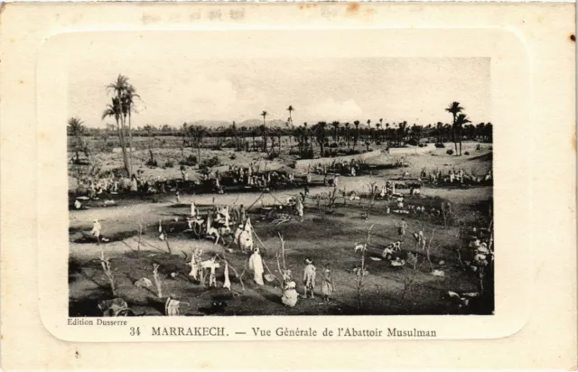 CPA AK MARRAKECH - General view of the Muslim slaughterhouse (114682)