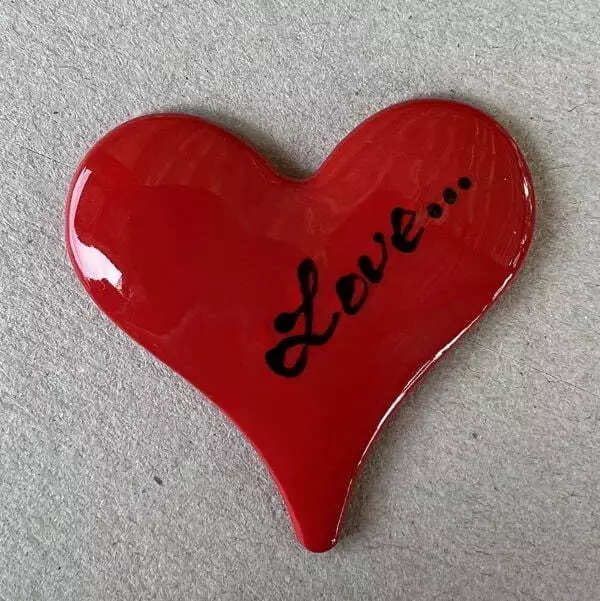 Ceramic Heart - 54x54mm ~ Mosaic Tile, Mosaic Inserts, Craft Tiles Ceramic Heart - 54x54mm ~ Mosaic Tile, Mosaic Inserts, Craft Tiles