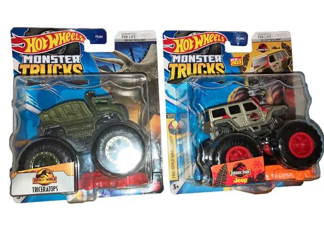 Jeep Wrangler Sahara pickup 4x4 Jurassic Park Hotwheels Pop Culture - Jeux & Jouets