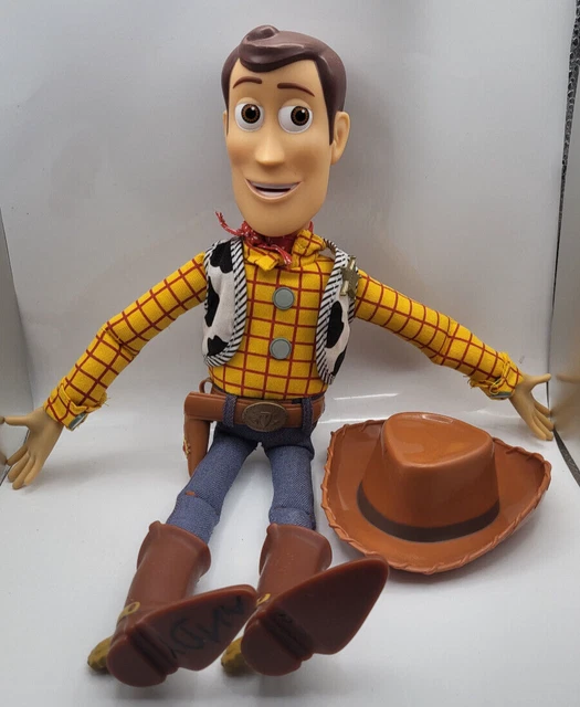 DISNEY PIXAR TOY Story Talking Pullstring Cowboy Woody Figure With Hat ...