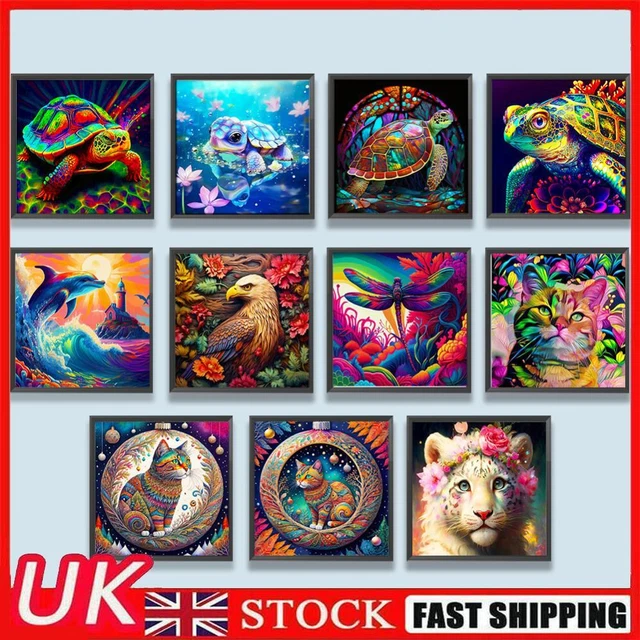 5D DIY Full Round Drill Diamond Painting Animal Kit Home Decoration Art Craft
