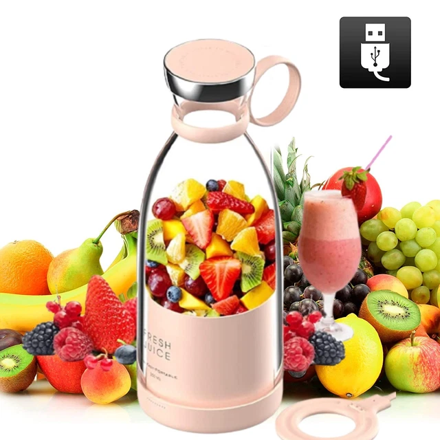 Mini Blender Portable Ufesa BS2400 - 400ml, Acier Inox, Recharge USB